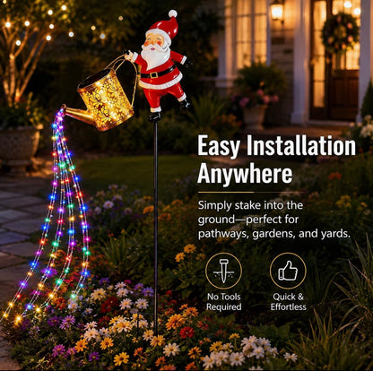 JingleGlo GLOWFLOW™ Santa Solar Lamps
